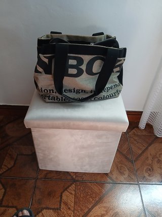 Bolso NBCK con letras y asas