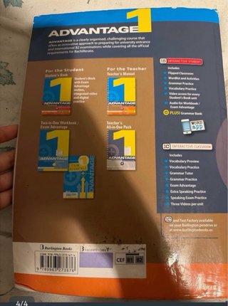 Advantage Student's book. Bachillerato 1