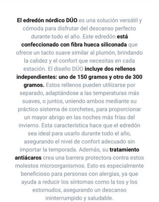 Edredón Pikolin Fibra DÚO 4 Estaciones 240x260