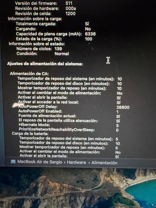 MacBook Air 13” 2015 8GB 128GB SSD