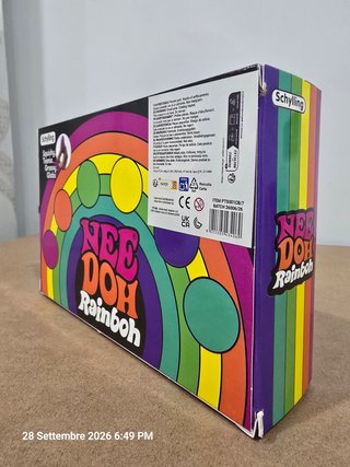 Set 6 NeeDoh Rainboh Mini Palline Antistress