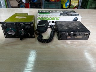 Lote Radio Vintage President Taylor + Militar C-78