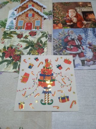 Navidad Servilletas de papel para decoupage.Ver pr