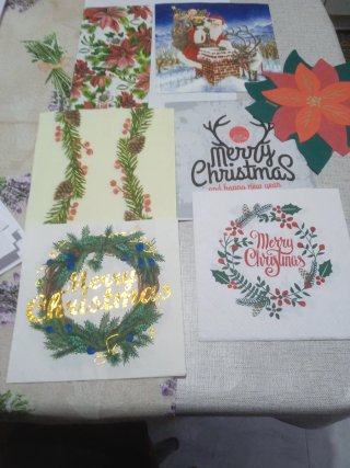 Navidad Servilletas de papel para decoupage.Ver pr