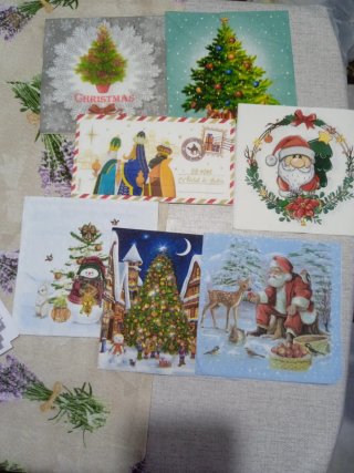 Navidad Servilletas de papel para decoupage.Ver pr
