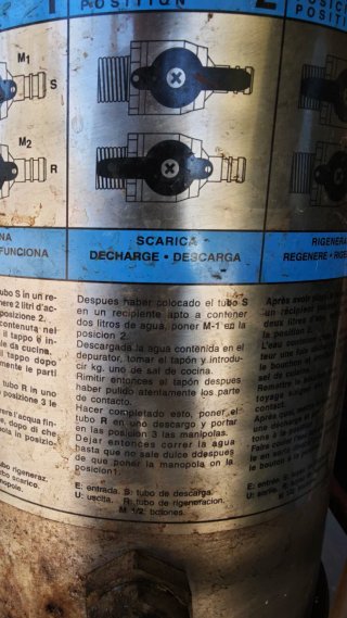 Descalcificador Manual Acero Inoxidable