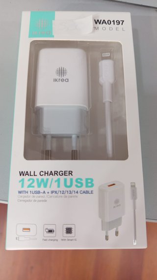 Cargador IKREA WA0197 12W + cable Lightning
