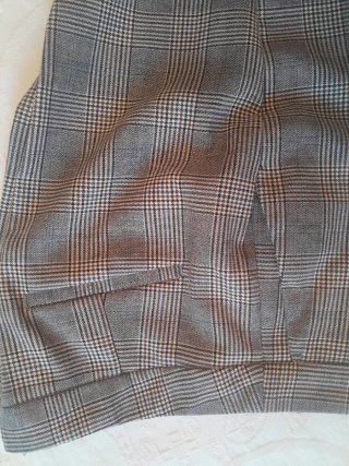 Blazer Zara Gris de Cuadros Talla 38