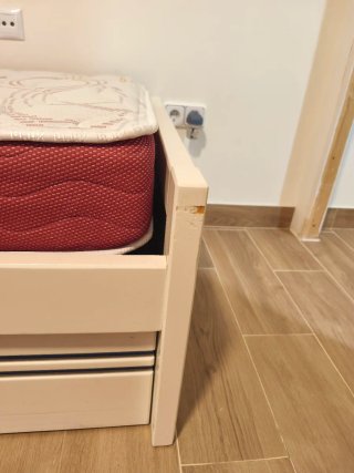Cama Nido de Madera Blanca