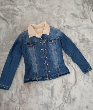 Chaqueta Vaquera con Cuello de Borreguito