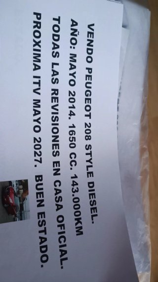 Peugeot 208 Style Diesel 2014
