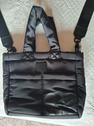 Bolso pequeño de nylon Disney negro