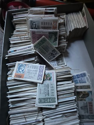 Lote de Lotería Nacional Antigua (1957-1990)
