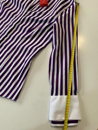 Camisa Carolina Herrera Morado y blanco
