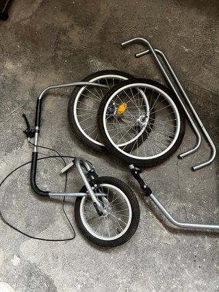 Remolque bici 2 plazas convertible