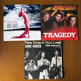Lote Vinili Bee Gees LP + singoli