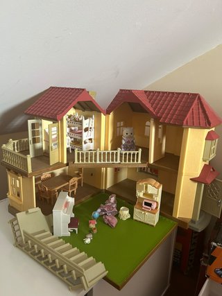 Lote Casa Sylvanian Family y Autobús