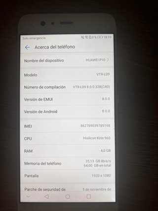 Huawei P10 Plata