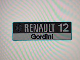 Emblema Maletero Renault 12 Gordini