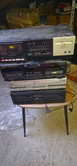 Registratori tape Kenwood Pioneer e Sony minidisc