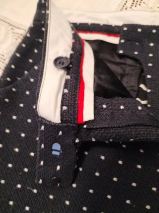 Pantaloni donna fantasia pois