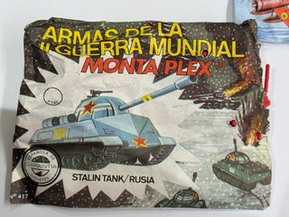 Lote 5 Sobres Montaplex Armas II Guerra Mundial