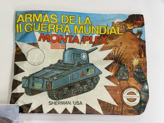 Lote 5 Sobres Montaplex Armas II Guerra Mundial