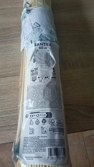 Estor Enrollable de Bambú Natural