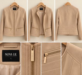 Giacca elegante Nuna Lie beige