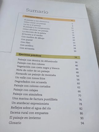 Paisaje  técnica y ejercicios. Oleo, acuarela etc.