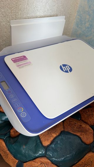 Impresora HP Blanca y Azul
