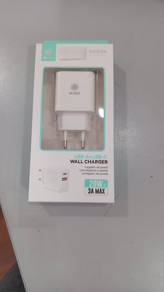 Cargador IKREA WA0394 PD 20W USB-A USB-C