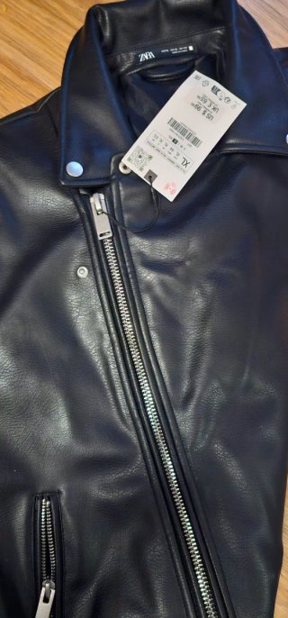 Chaqueta Biker Negra Zara