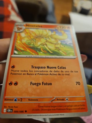 Carta Pokémon Ninetales 009/086