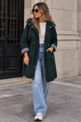 Chubasquero Verde Zara