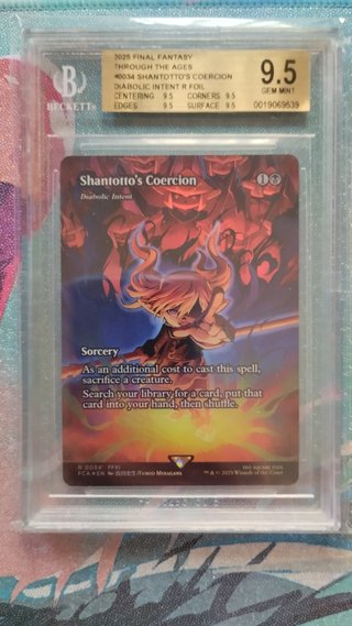 Final Fantasy Diabolic Intent MTG BGS 9.5 QUAD