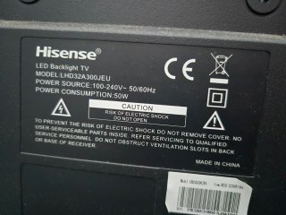 Televisión Hisense Negra