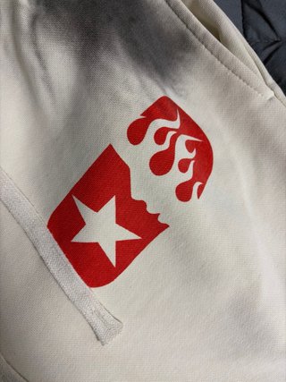Pantaloni Hellstar bianchi con macchie