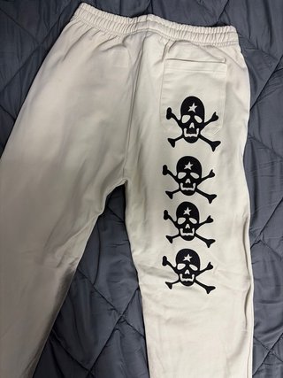 Pantaloni Hellstar bianchi con macchie