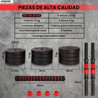 Juego de Mancuernas Ajustables Unycos