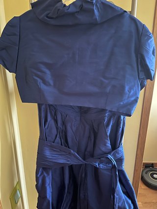 Conjunto Vestido y Chaqueta Azul Marino