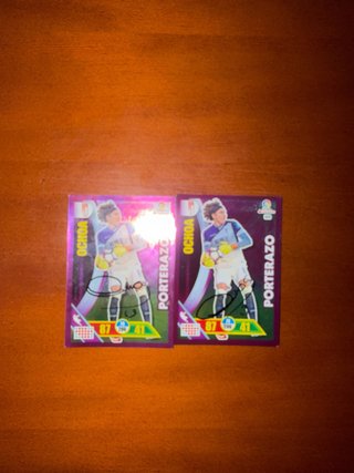 2 Cromos de Ochoa Firmados Granada Cf originales