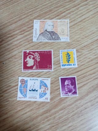 Lote de 5 Sellos Antiguos de España