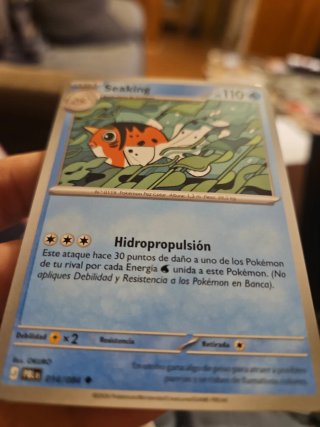 Carta Pokémon Seaking