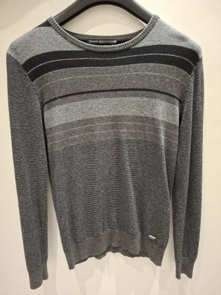 Maglione uomo Gaudi a righe grigio