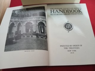 Sociedad Hispánica de América. Manual. Colecciones