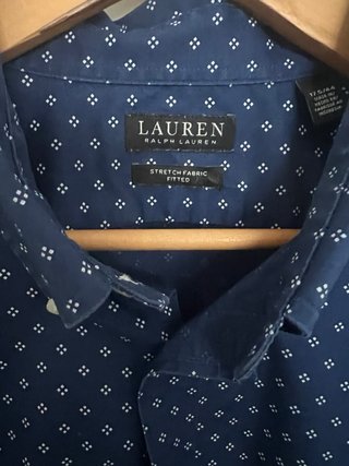 Camisa Lauren Ralph Lauren azul-marinho – Fitted