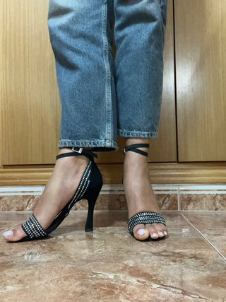 Zapatos de baile Manuel Reina negros con pedrería