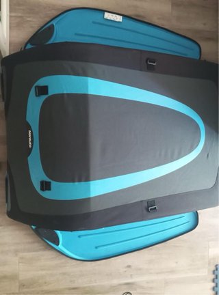 Cofre Techo 340L Plegable + 2 Barras Cruz