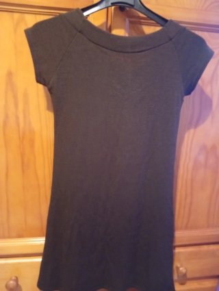Vestido marrón con botones.SOLO ENVIOS